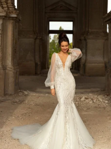 Boat wedding dress «Nora»