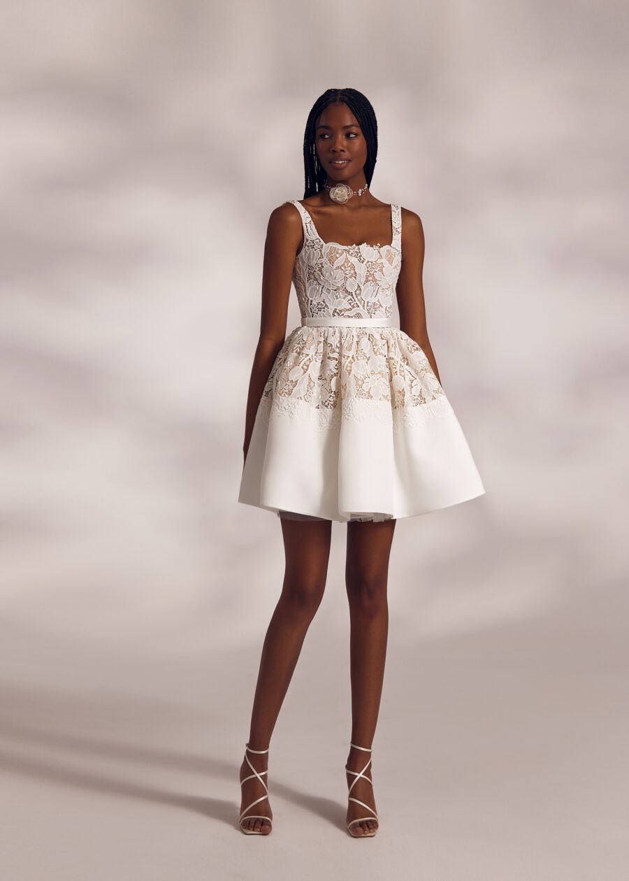 Kirsti mini 1 wedding dress by eva lendel from less is more iv