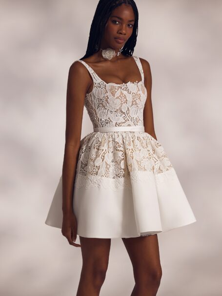 Kirsti Mini 2 wedding dress by Eva Lendel from Less is More IV