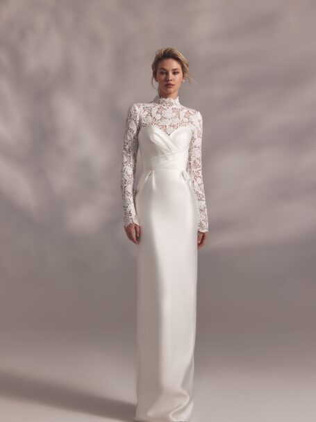 Olympia 2 wedding dress by Eva Lendel from Less is More IV
