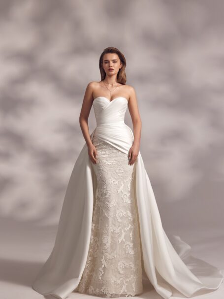 Classic silk wedding dress best sale