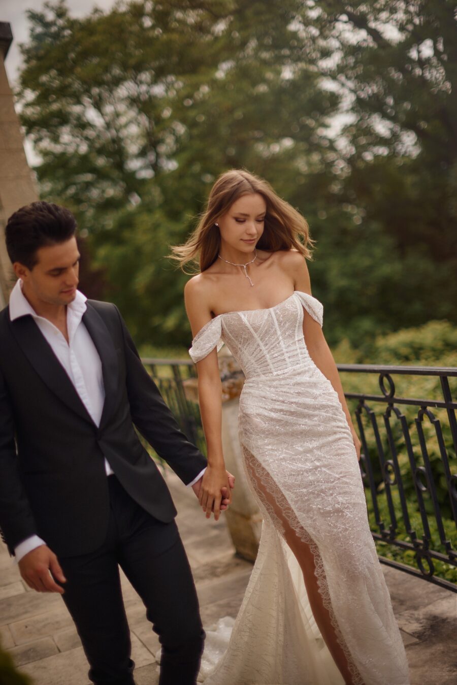 Saga 1 wedding dress by eva lendel from love story collection